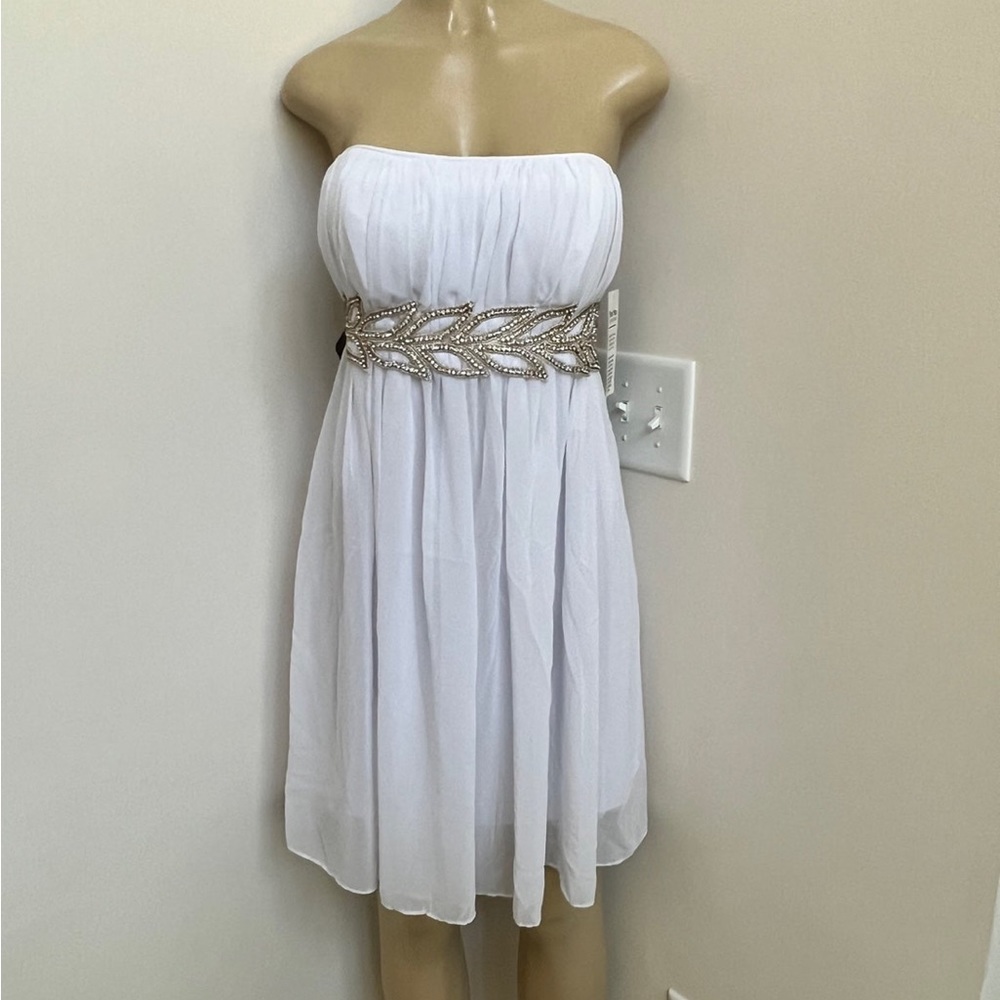 White Strapless Dress